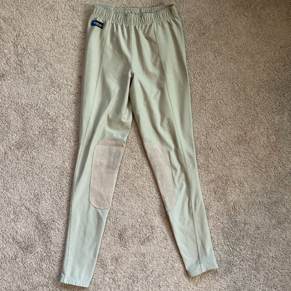Irideon Riding Breeches Pants Womens Medium Tall Knee Patch Equestrian Pull On